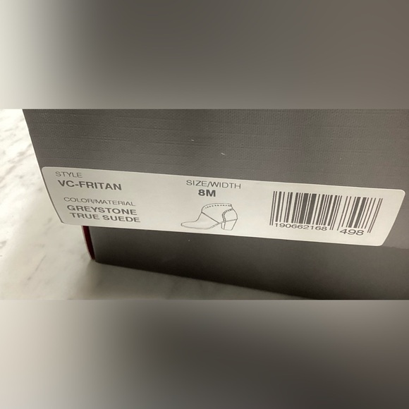 Vince Camuto Gray Suede Ankle Boots - Picture 4 of 6